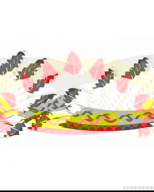 Set 3 bentite din carton pentru petrecere micul indian