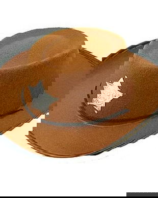 Palarie cowboy maro cu stea marimea S