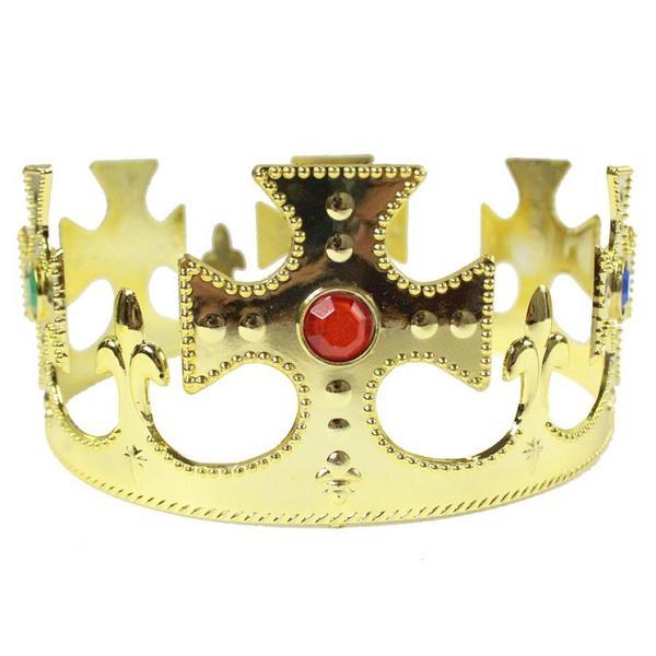 Coroana regala din plastic, auriu
