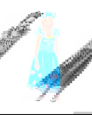 Costum carnaval Paun pentru copii 4-6 ani (110-116 cm)