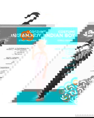 Costum carnaval Indian pentru copii 6-8 ani (120-130 cm)