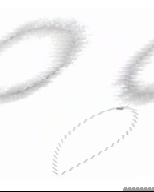 Coronita aura ingeras alb, marime universala