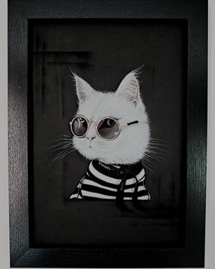 Tablou ilustratie "Mademoiselle"