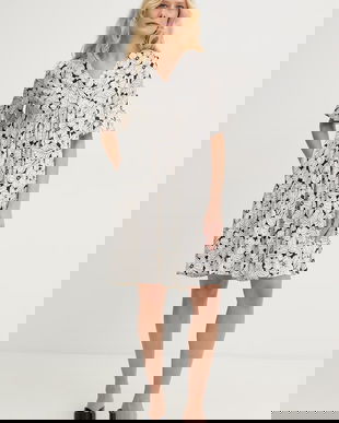 Weekend Max Mara rochie din bumbac FUOCO