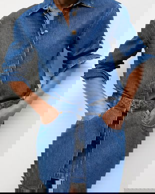 Answear.LAB rochie de vară denim Unscripted Collection