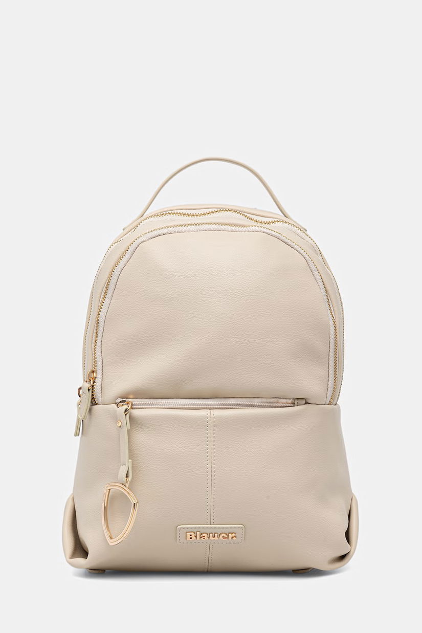 Blauer rucsac pentru femei, cu imitație de piele