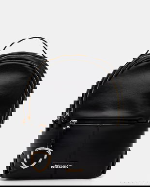 Blauer rucsac pentru femei, cu imitație de piele