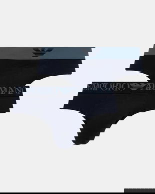 Emporio Armani Underwear Slip pentru bărbați, din bumbac cu elastan pachet de 2