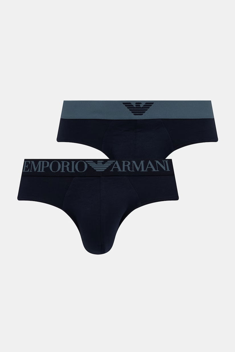 Emporio Armani Underwear Slip pentru bărbați, din bumbac cu elastan pachet de 2
