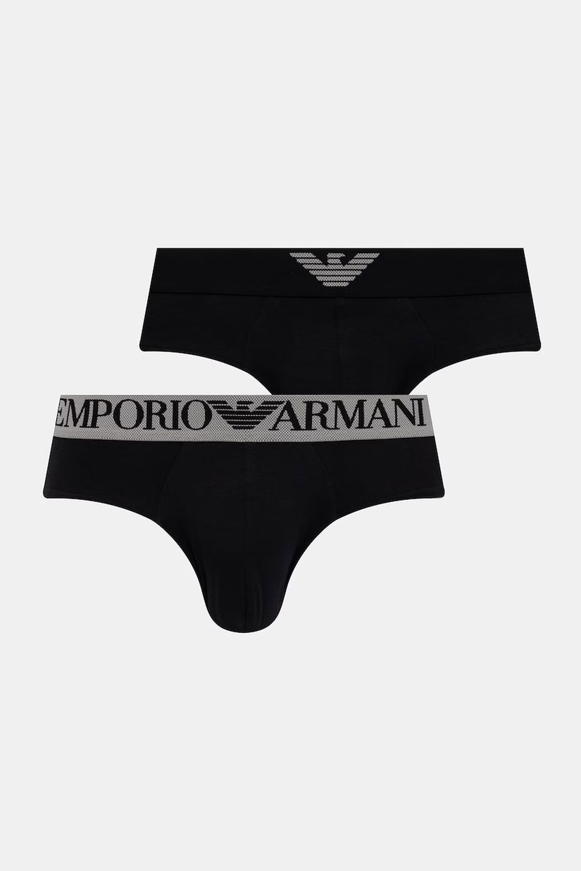Emporio Armani Underwear slip pentru bărbați, din bumbac cu elastan pachet de 2