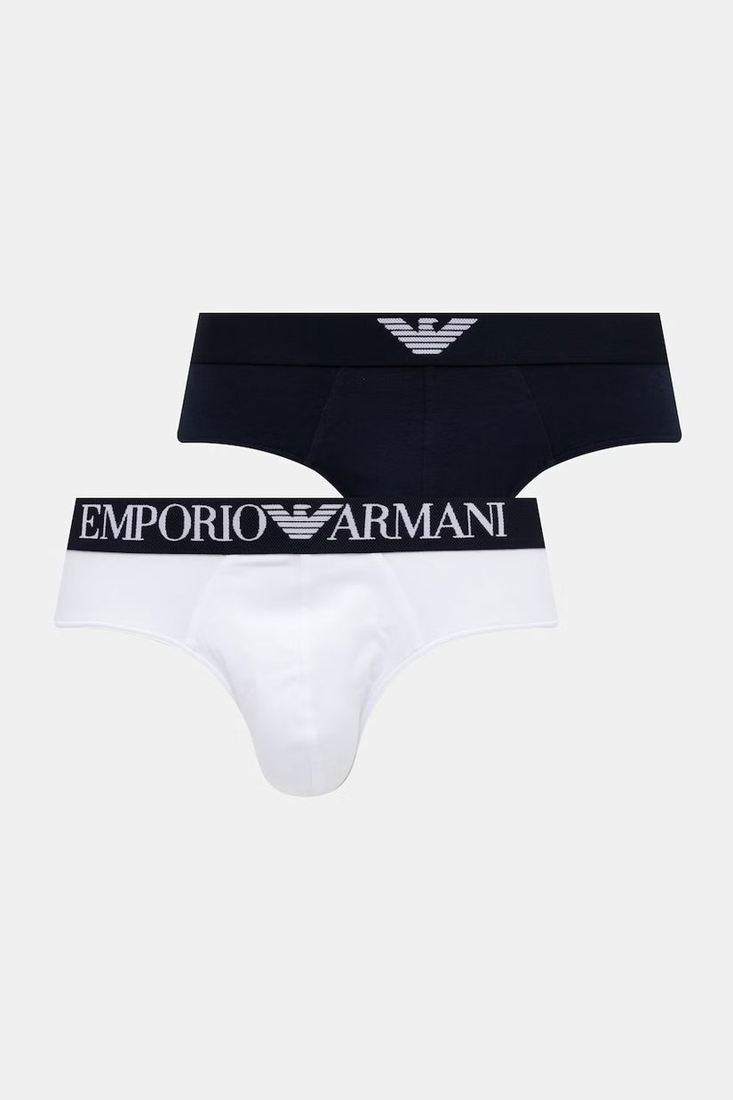 Emporio Armani Underwear slip pentru bărbați, din bumbac cu elastan pachet de 2