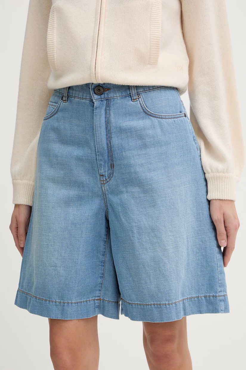 Weekend Max Mara pantaloni scurți pentru femei, din denim OZONO