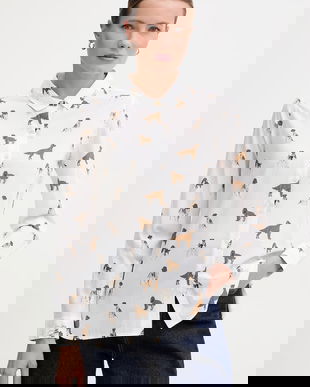 Barbour cămașă pentru femei, din bumbac Safari