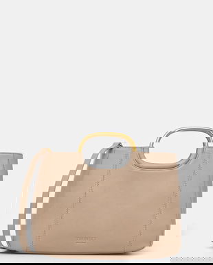 Twinset tote bag pentru femei, din piele