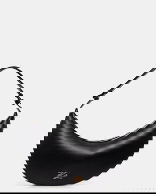 Karl Lagerfeld geantă croissant pentru femei, din piele K/AUTOGRAPH