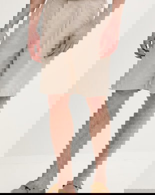 Les Deux pantaloni scurți pentru bărbați, cu amestec de in Reece