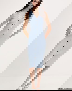 Karl Lagerfeld rochie cu vâscoză