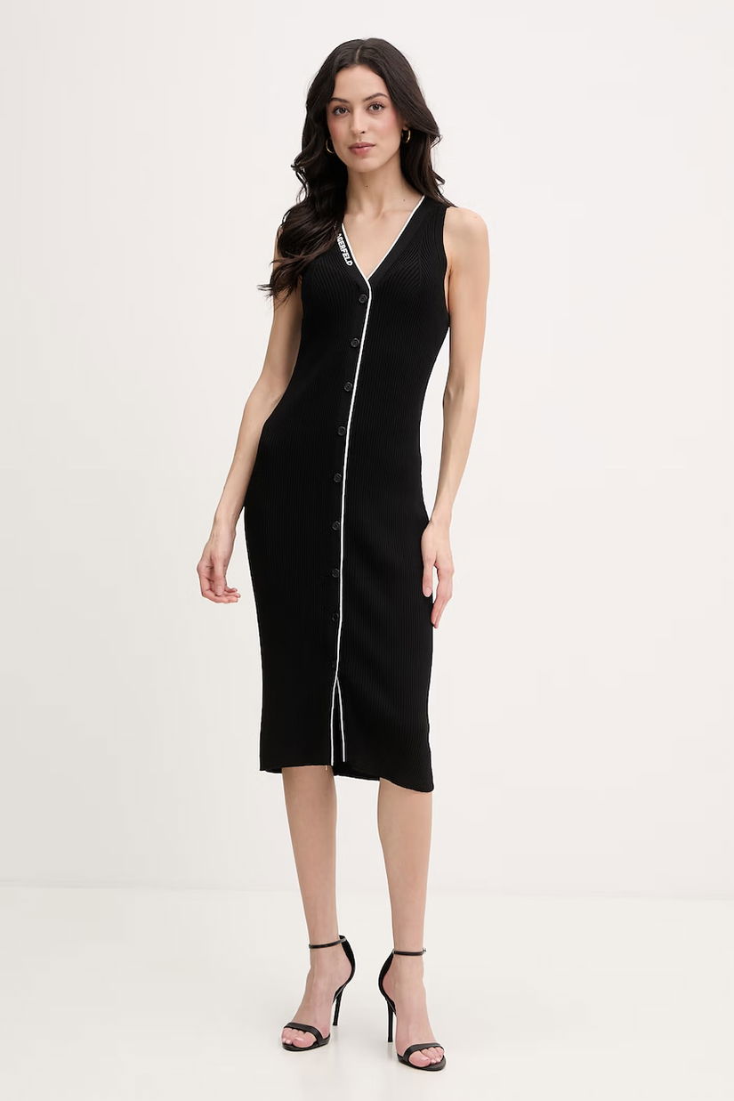 Karl Lagerfeld rochie cu vâscoză