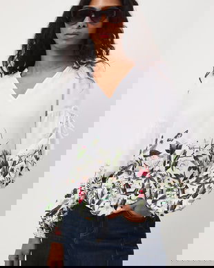 Medicine bluză pentru femei, cu vâscoză