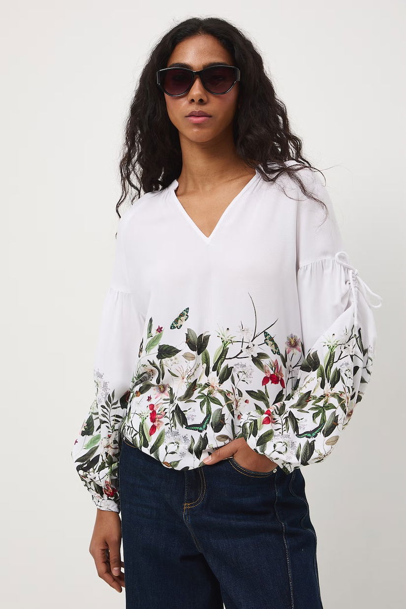 Medicine bluză pentru femei, cu vâscoză