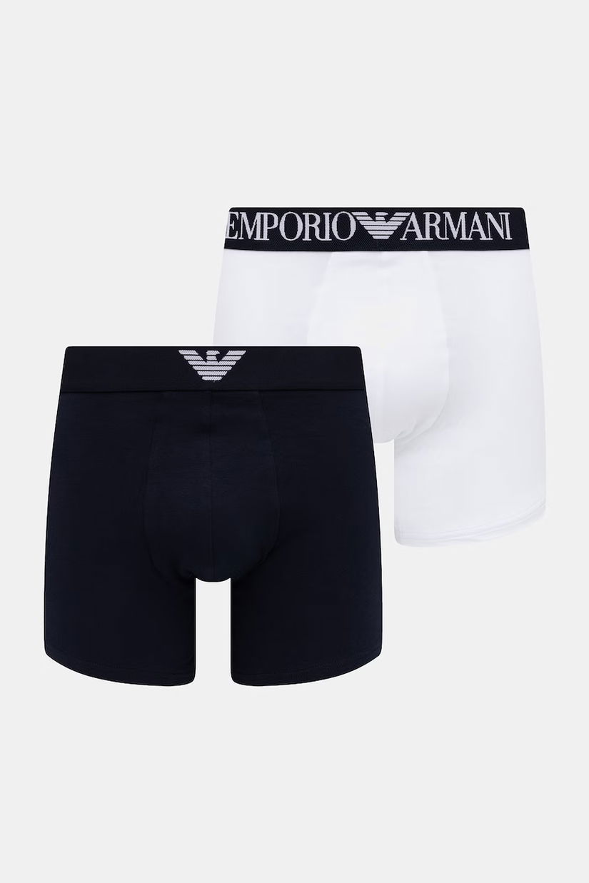 Emporio Armani Underwear boxeri pentru bărbați, din bumbac cu elastan pachet de 2