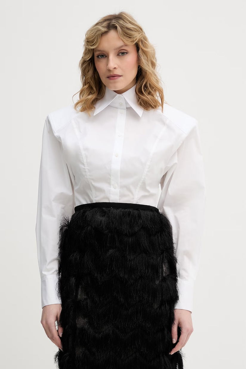 Karl Lagerfeld cămașă pentru femei, cu bumbac