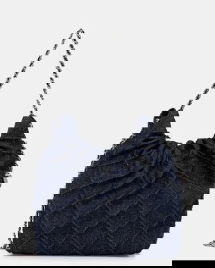 Tory Burch geantă pentru femei, din denim Fleming