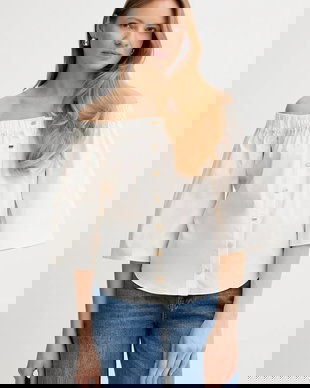 Marciano by Guess bluză din bumbac PAT