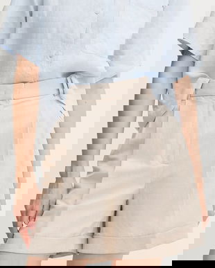 Tommy Hilfiger pantaloni scurți din amestec de in