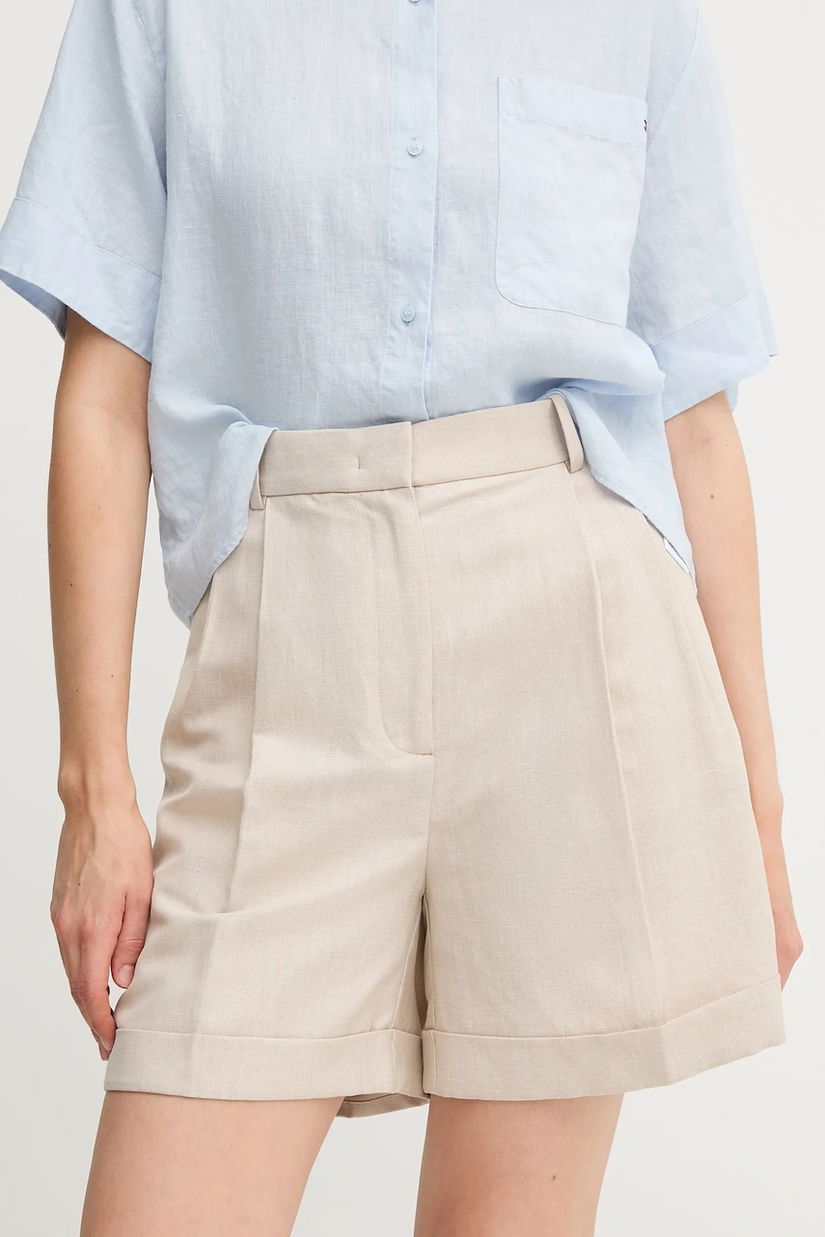 Tommy Hilfiger pantaloni scurți din amestec de in