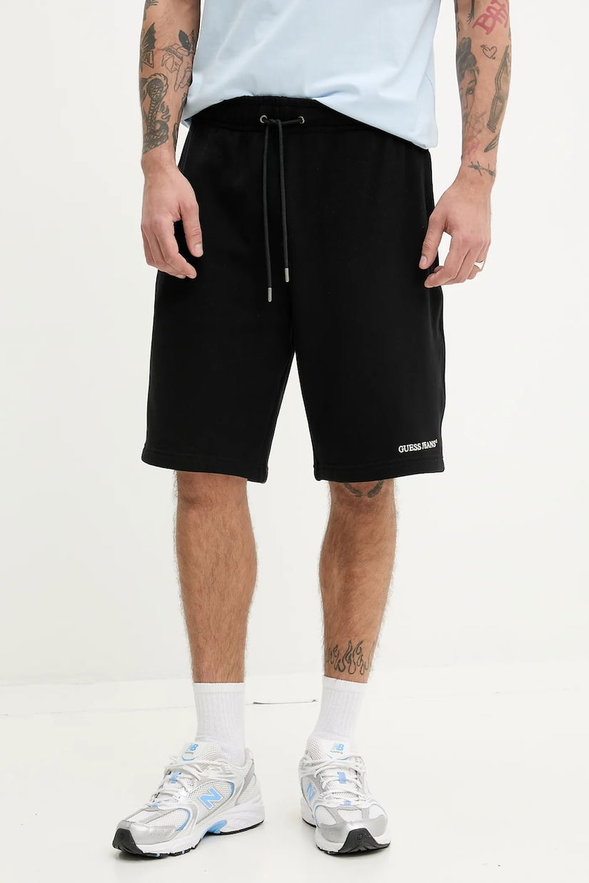 Guess Jeans pantaloni scurti din bumbac