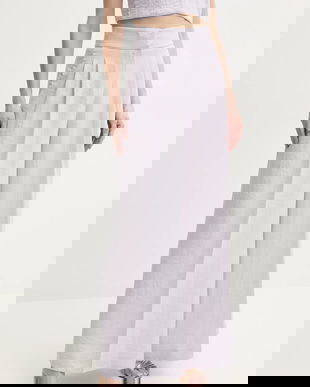 Twinset pantaloni din amestec de in