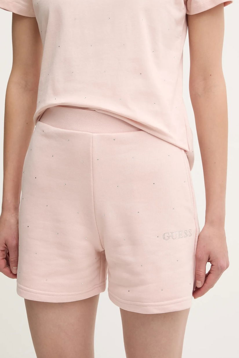 Guess pantaloni scurti RHINESTONES