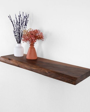 Poliță floating lemn masiv 4 cm - raft minimalist cu prindere ascunsă - ATP Wood