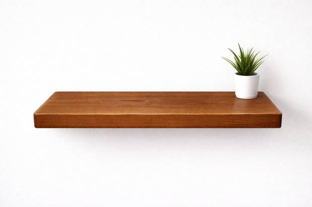 Poliță din lemn masiv stejar - raft perete 80x20 cm - design natural - ATP Wood