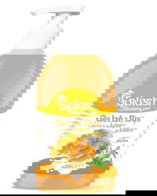 Gel de Dus cu Parfum Lapte si Miere - Splash Shower Gel, 500 ml