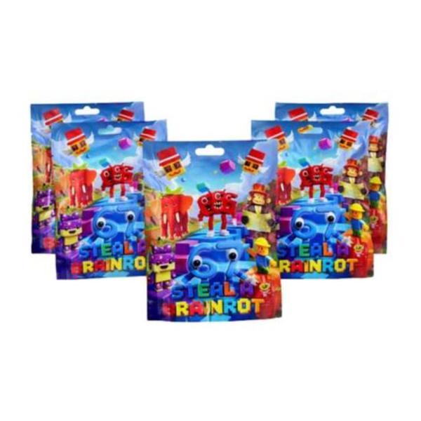 Set 5 Plicuri Surpriza Steal Brainrot, Colectie Surpriza cu Figurine si Accesorii