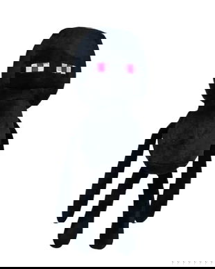 Jucărie de Plus Minecraft Enderman, 20 cm &ndash; Personaj Minecraft, Plus Moale pentru Copii