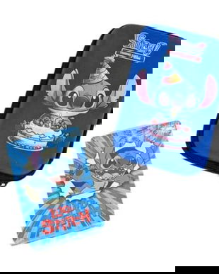 Cărți de Joc Stitch, Set 45 Cărți de Joc pentru Copii, Pachet Cartonașe cu Husă