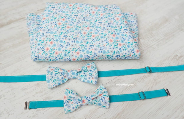 Camasa Dama Flori Mici Bleu