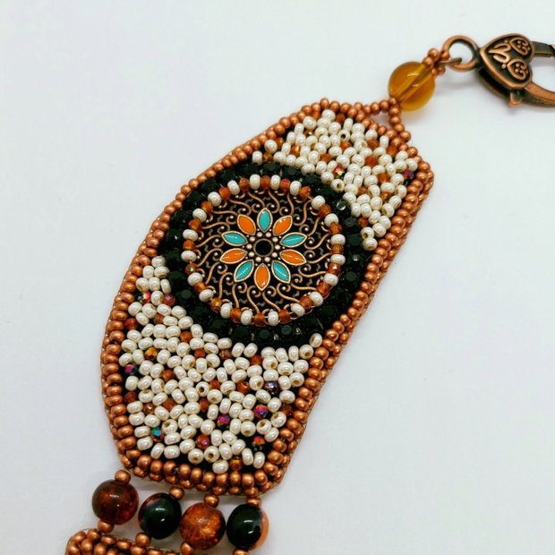 Colier Apus de Soare - broderie