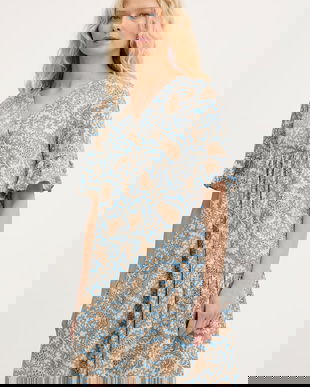 Weekend Max Mara rochie din bumbac FUOCO