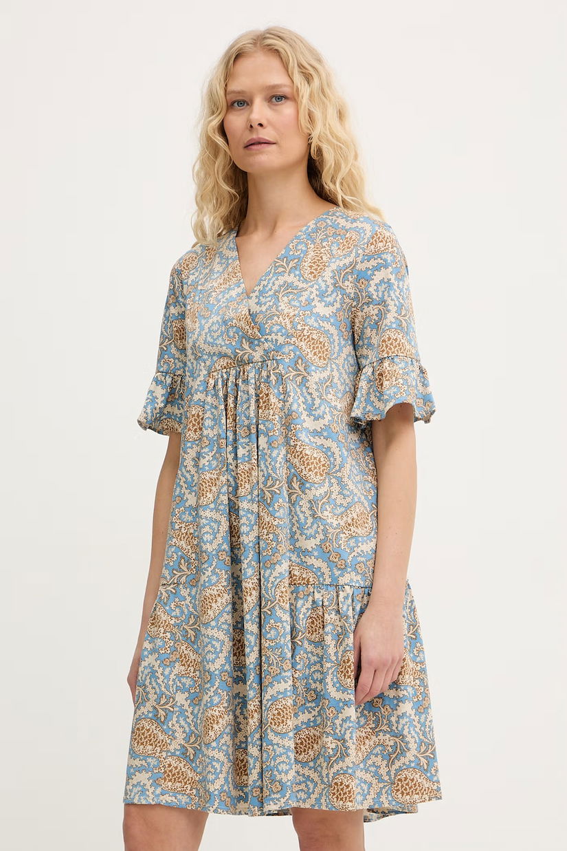 Weekend Max Mara rochie din bumbac FUOCO