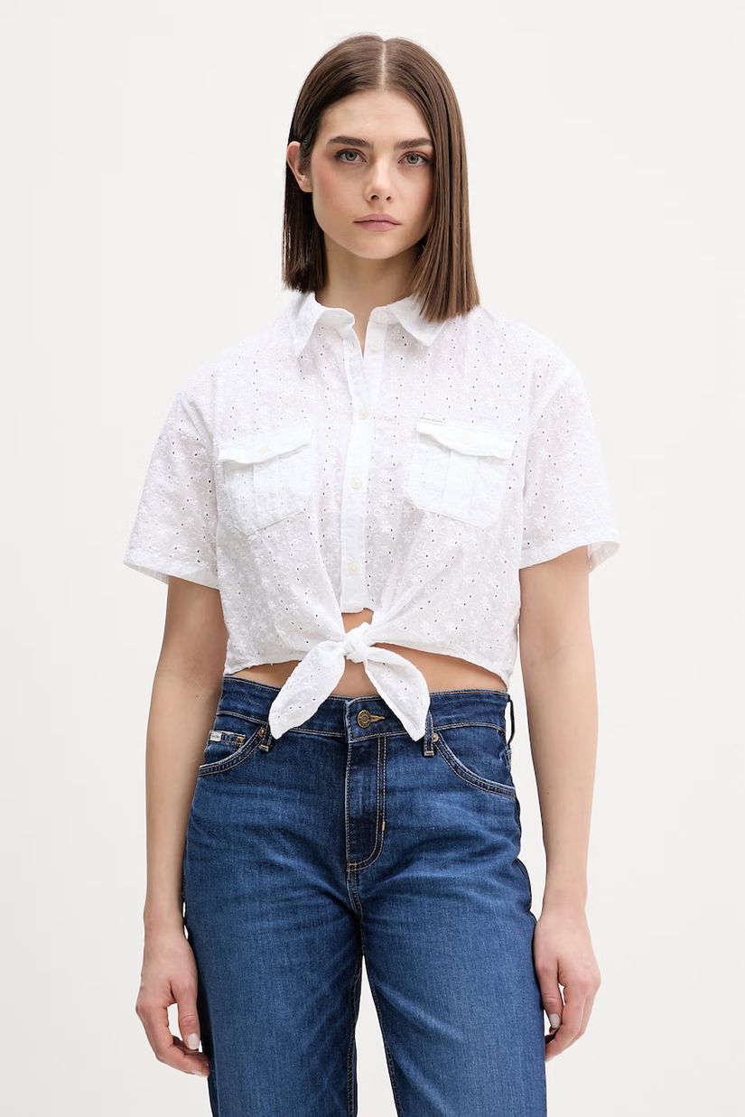 Guess Jeans cămașă pentru femei, din bumbac