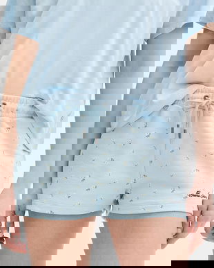 Guess Jeans pantaloni scurți pentru femei, din bumbac