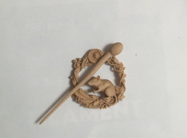 Micul Paznic al Padurii - Soricel -accesoriu par ,ac par , bijuterie par