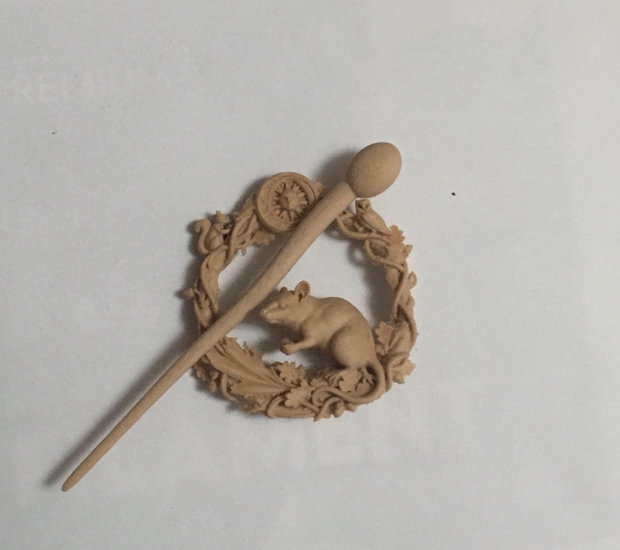 Micul Paznic al Padurii - Soricel -accesoriu par ,ac par , bijuterie par