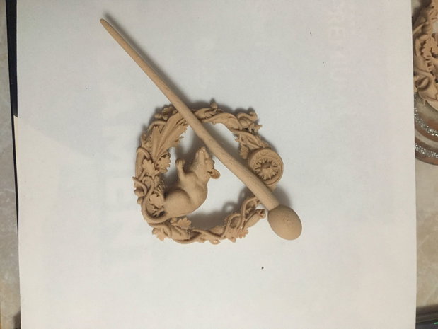 Micul Paznic al Padurii - Soricel -accesoriu par ,ac par , bijuterie par