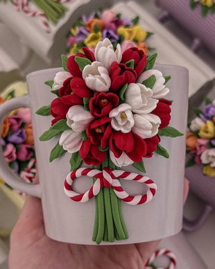 Pahar Personalizat cu flori