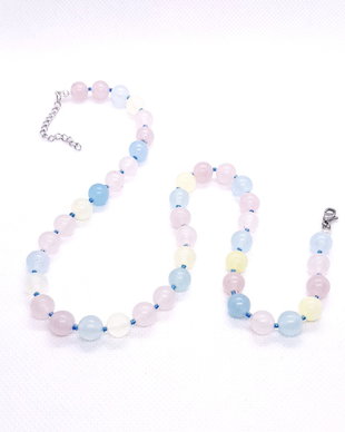 Colier din agate multicolore